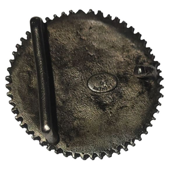 Custum Made Todd Anthony Silver Belt Buckle - Picture 2 of 3